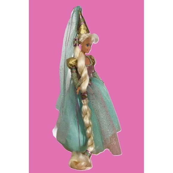 Barbie Rapunzel 1994 Mattel #13016 Collector Series  1st Edition MINT VTG +Stand - Picture 4 of 16